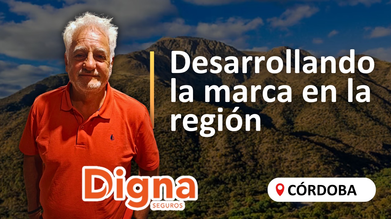 En este nuevo paso con la ciudad de Córdoba nos reencontramos con Jorge Mira, Responsable Comercial de Digna Seguros en la región, quien nos contó de su tarea en una amplia zona geográfica (Tucumán, Catamarca, La Rioja y Santiago del Estero).